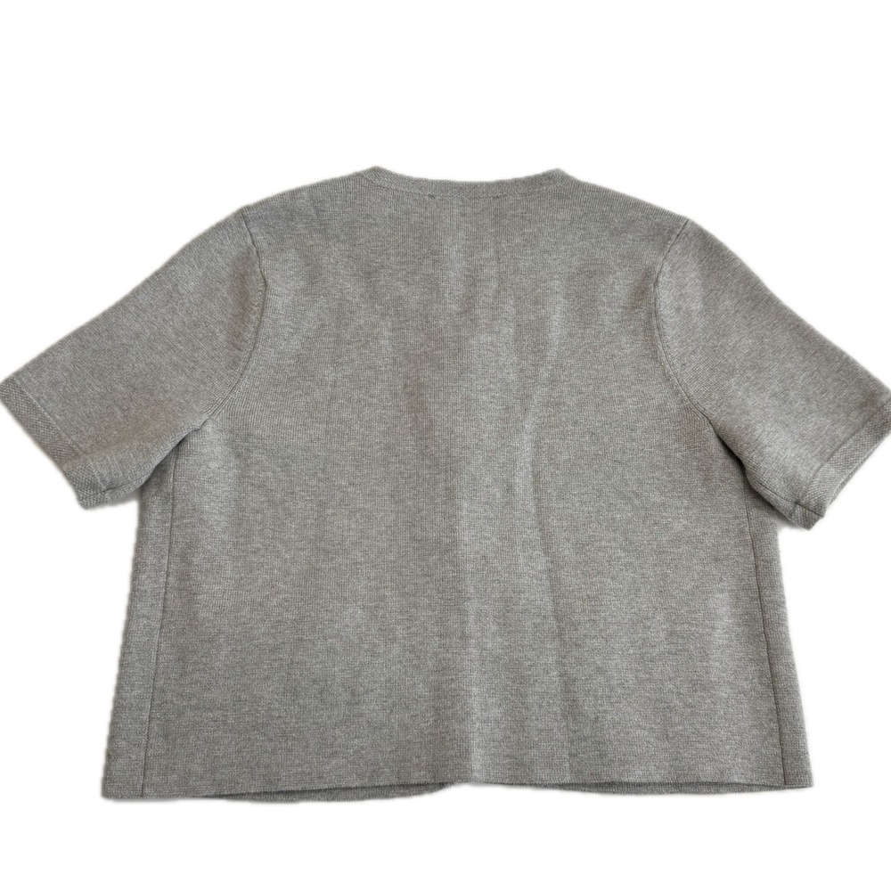 Abercrombie & Fitch Cardigan Womens Medium Gray Luxeloft Preppy Old Money - Picture 3 of 9